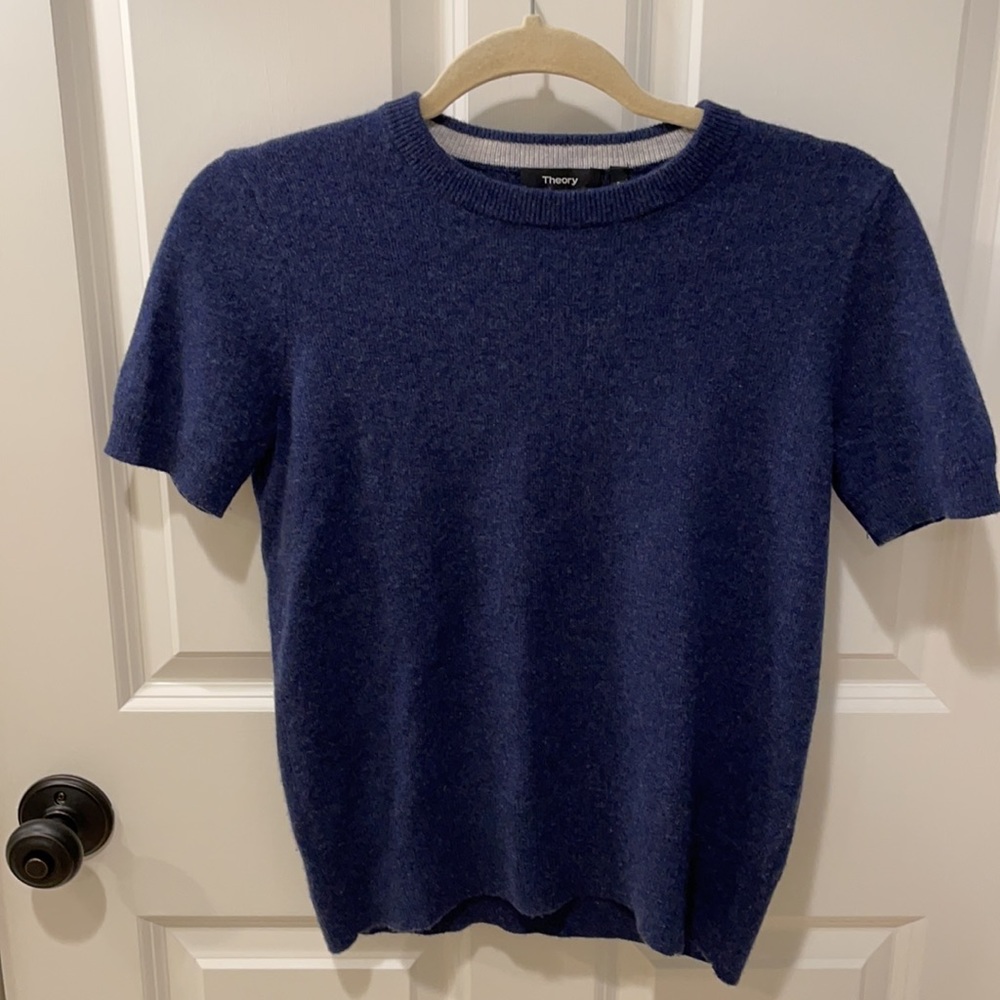 Theory Navy Cashmere Sweater